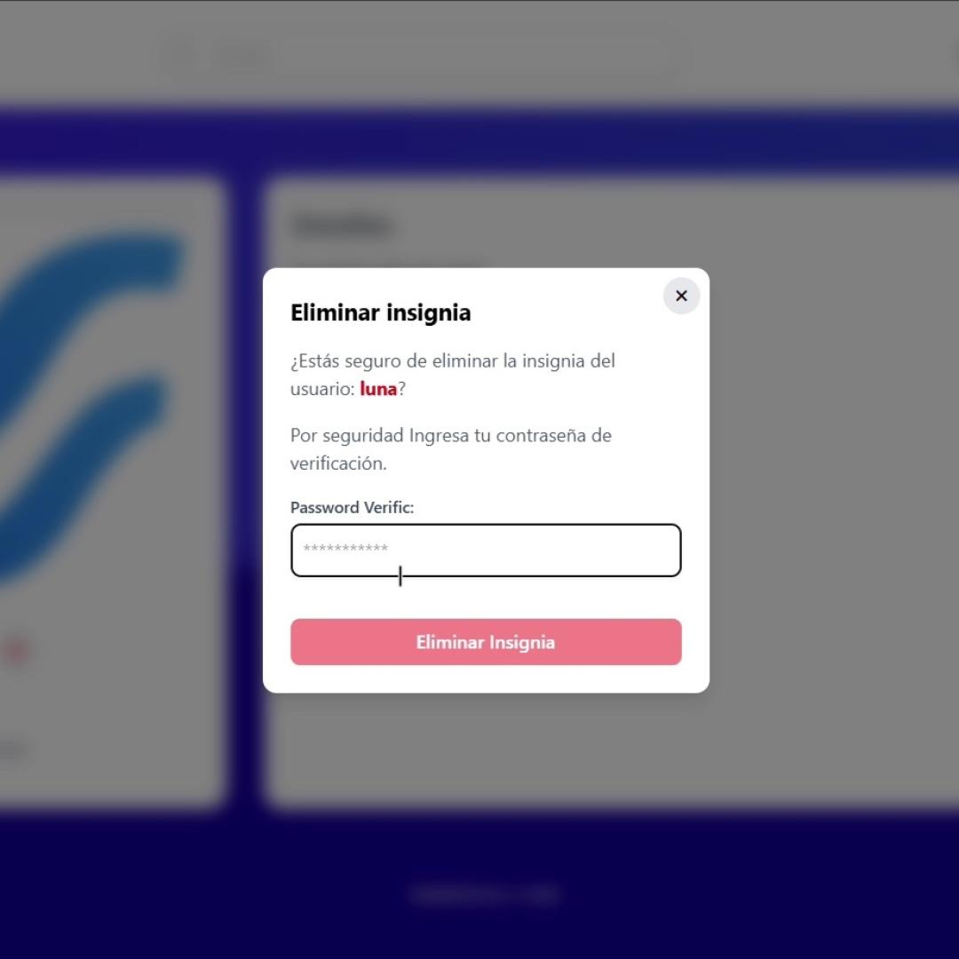 Imagen del post Seguridad para no borrar una insignia sin querer
